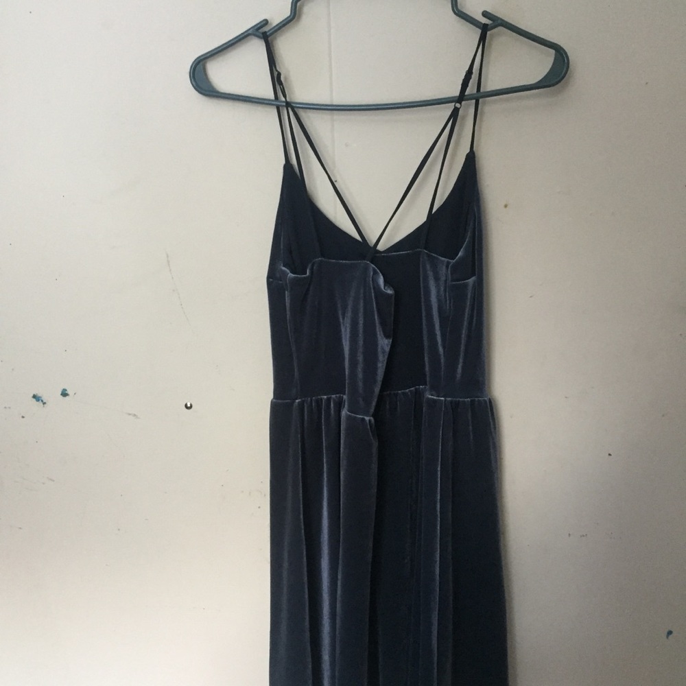 Velvet Cross Back Dress